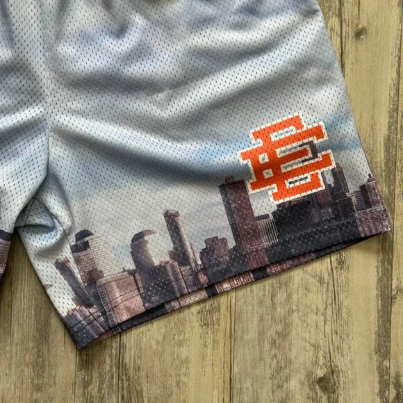 Eric Emanuel EE New York City NYC Skyline Mesh Shorts Size XL - Picture 2 of 7